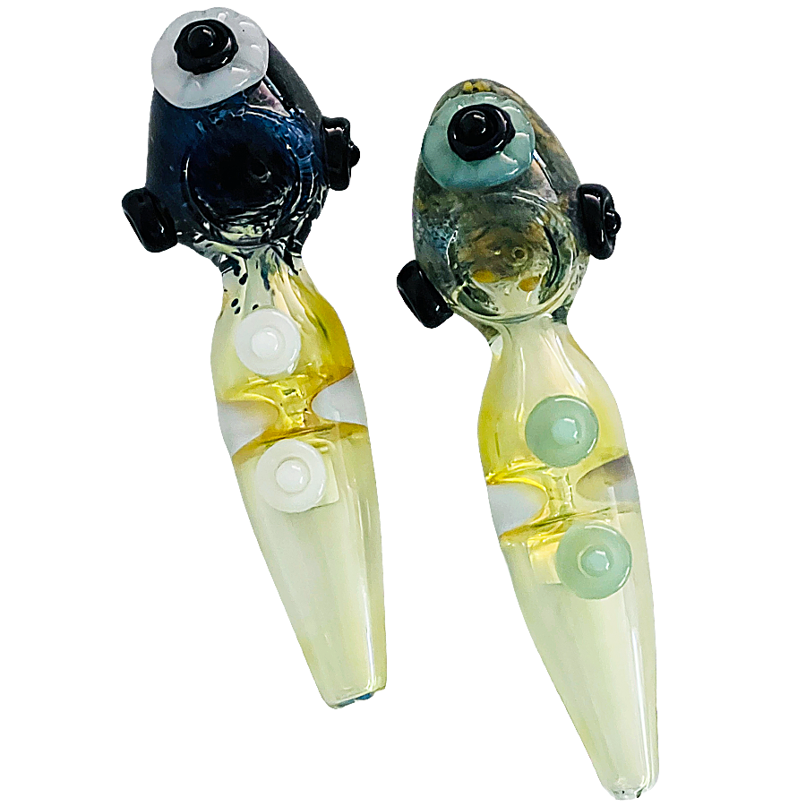 Hammer Frit Designer Heavy Handpipe (X#16) | 5 inch | Assorted Colors product image
